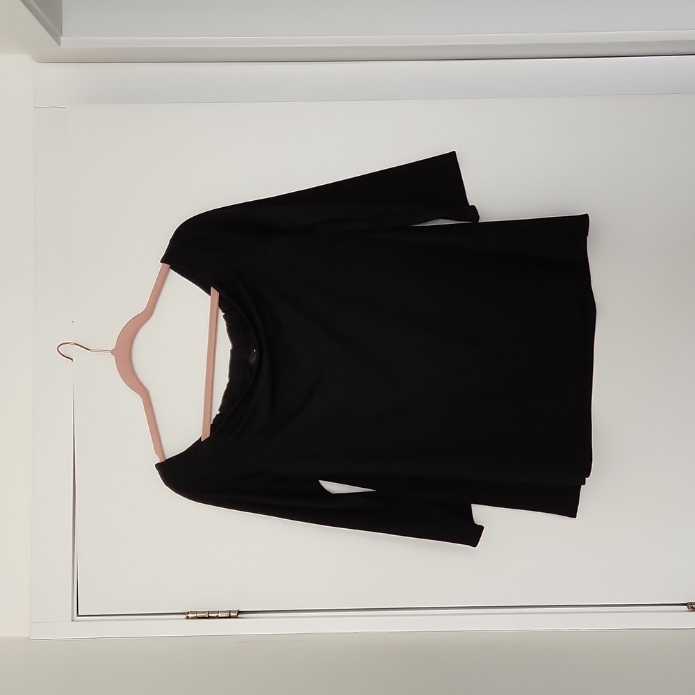Black Off Shoulder Maternity Top